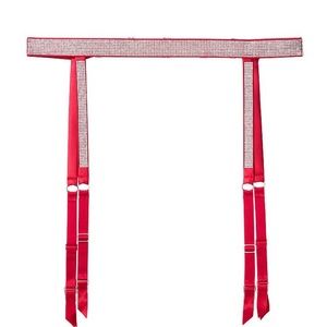 Victoria’s Secret red shine strap garter belt